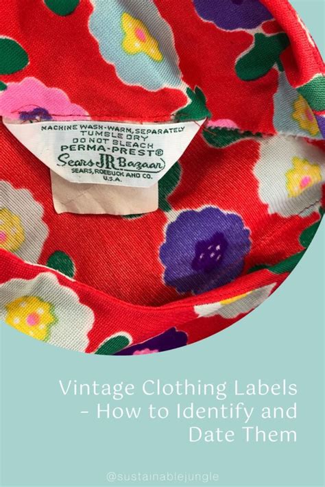 identifying vintage clothing tags